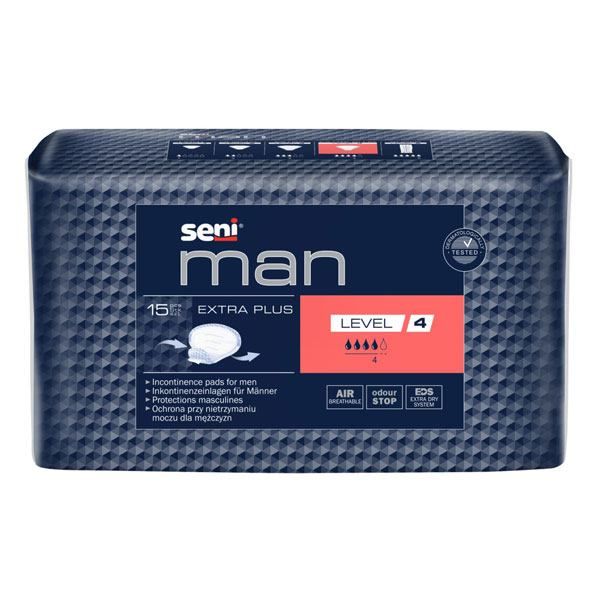 Absorbant urologic SENI MAN EXTRA PLUS Level 4, 15 bucati